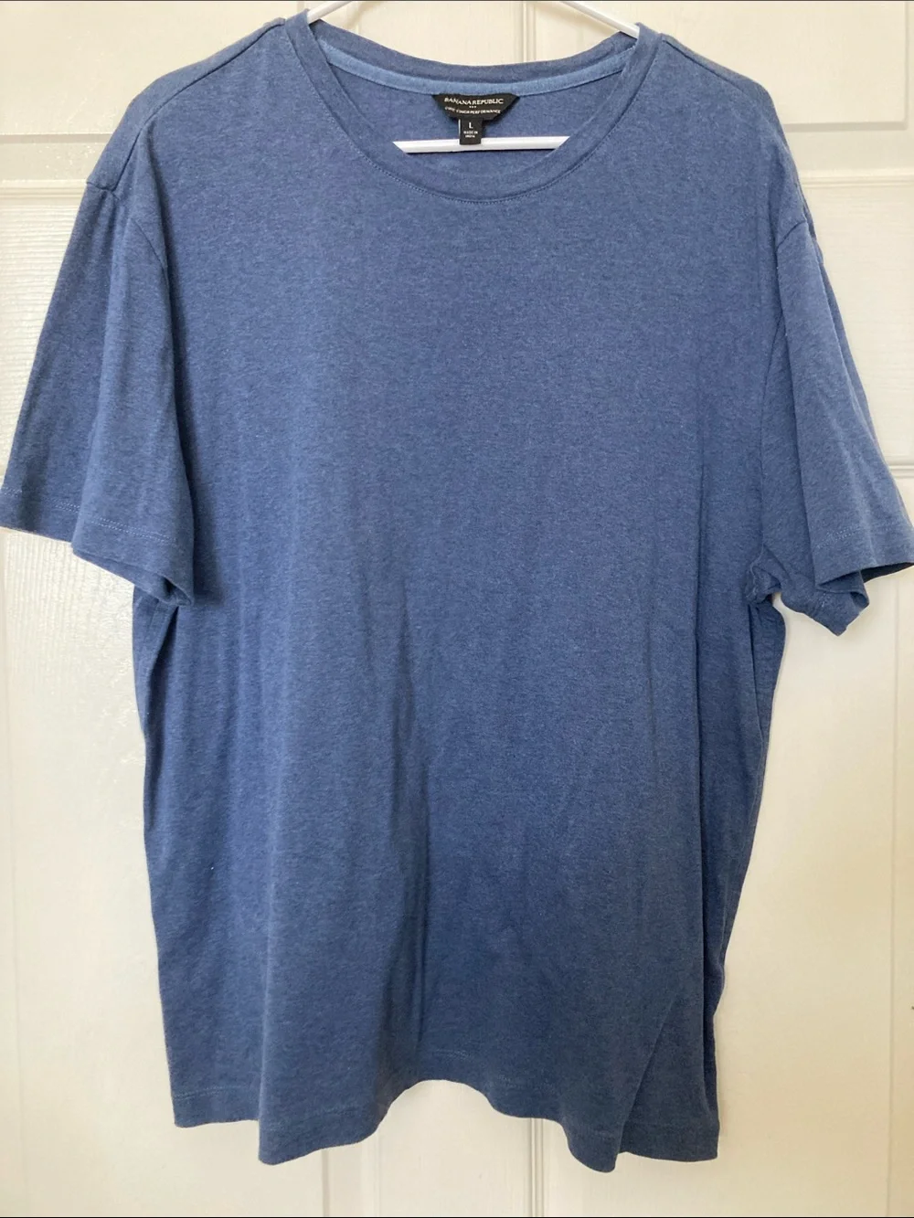 Banana Republic Men’s Short Sleeve Crew Tee - Blue Heather